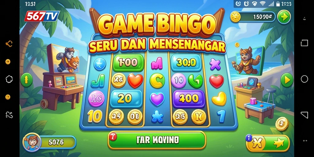 Gameplay seru di aplikasi Bingo 567TV.