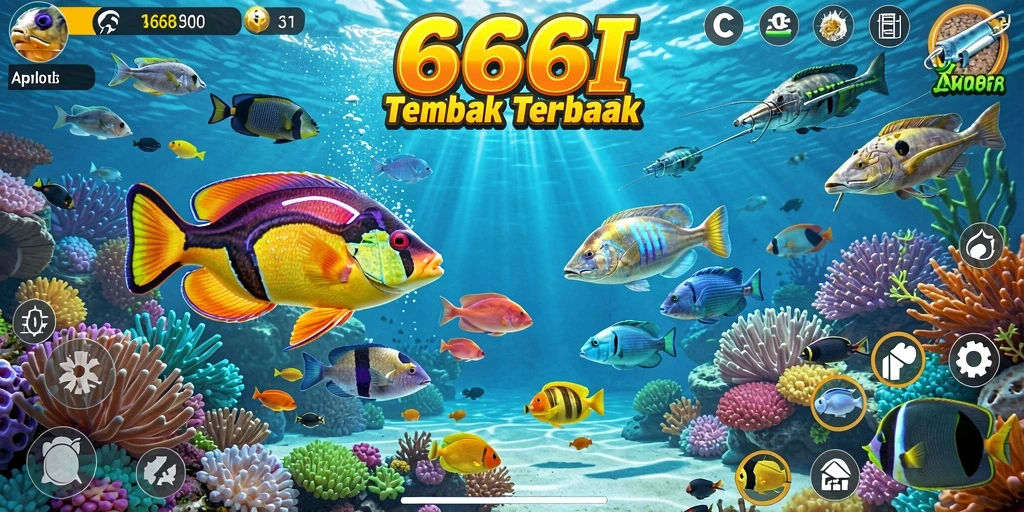 Gameplay menarik Tembak Ikan dalam 666I yang penuh warna.