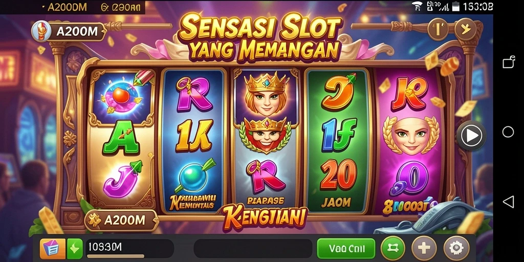 Tampilan menawan dari gameplay A200M Slot yang mendebarkan.