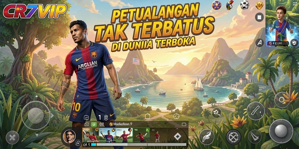 Gameplay mendebarkan di dunia terbuka CR7VIP.