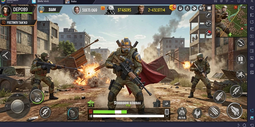 Screenshot gameplay DEPO89 dengan fokus pada taktik strategis.