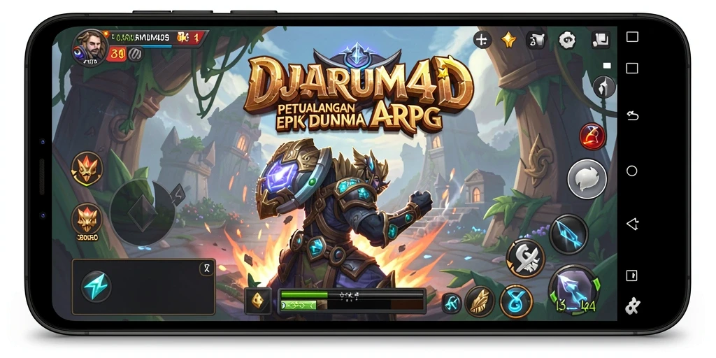 Tampilan gameplay epik dalam DJARUM4D menampilkan pertarungan mendebarkan.