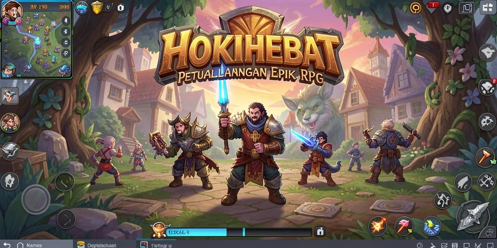 Gameplay HOKIHEBAT yang menegangkan dan penuh petualangan dalam dunia RPG.