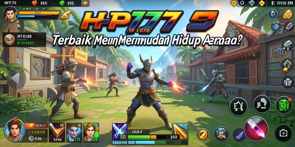 Screenshot utama HP777 menampilkan antarmuka pengguna yang sederhana dan intuitif.