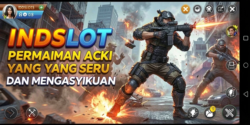 Tampilan gameplay INDSLOT yang penuh aksi dan seru.