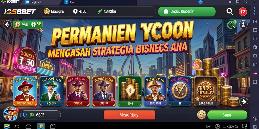Tampilan gameplay Tycoon IOSBET yang menarik dan interaktif.