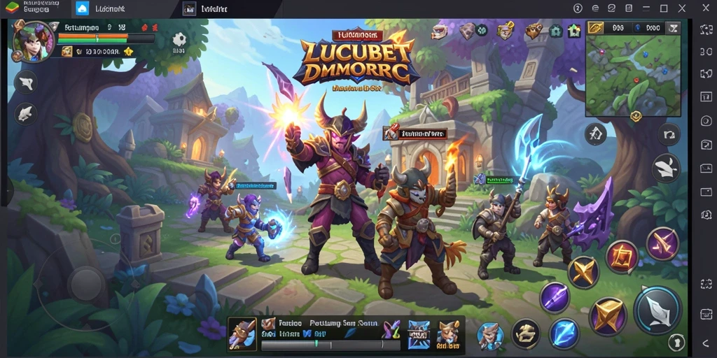 Tampilan gameplay seru LUCUBET dalam dunia MMORPG yang penuh petualangan.
