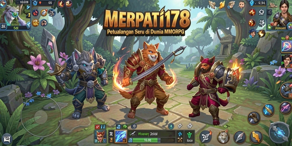 Tampilan gameplay seru di MERPATI178 dengan pertarungan epik.