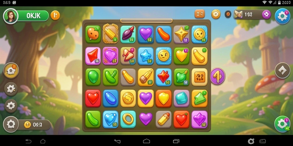 Tangkapan layar dari gameplay OKJK yang penuh warna dan menarik.