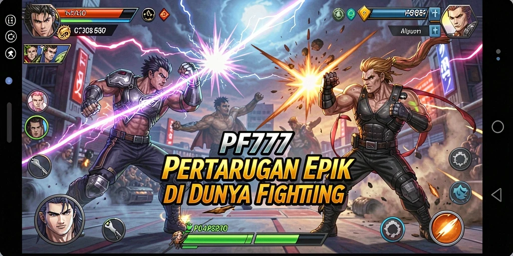 Tampilan pertarungan yang seru dan mendebarkan dalam PF777.