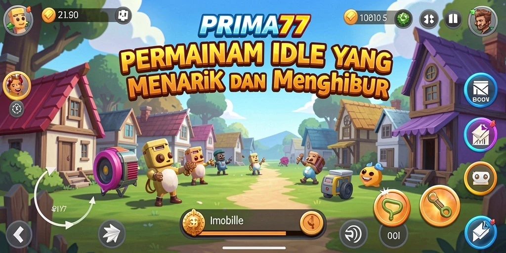 Tampilan gameplay menarik dari PRIMA77 yang menunjukkan mekanik Idle.