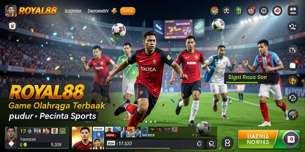 Tangkapan layar gameplay seru dari ROYAL88 yang menunjukkan aksi olahraga.