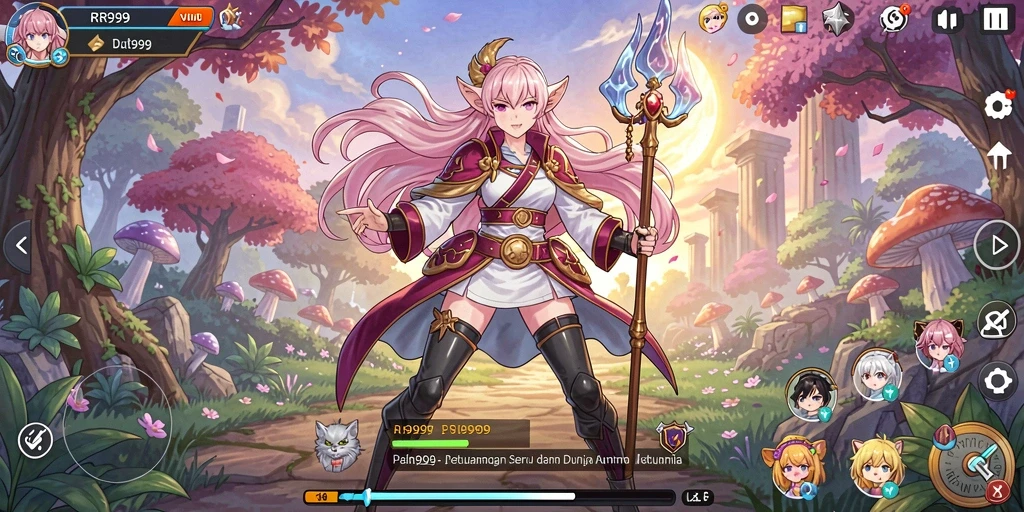 Gambaran aksi seru dalam gameplay RR999 yang penuh warna.