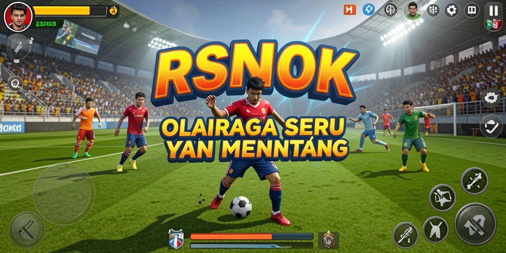 Screenshot gameplay RSNOK menampilkan aksi intens olahraga.