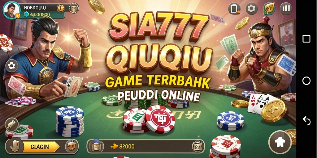 Screenshot gameplay SIA777 menampilkan aksi seru permainan QiuQiu.