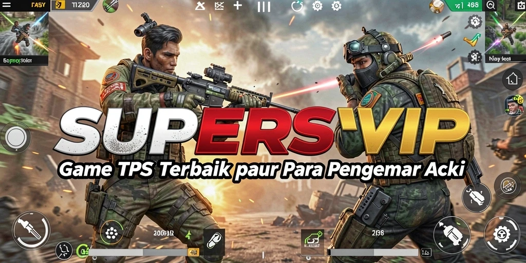 Tampilan gameplay mendebarkan dalam SUPERSVIP.