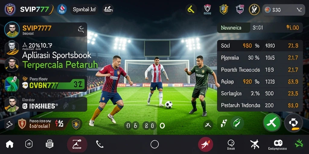 Screenshot gameplay utama SVIP777 dengan tampilan taruhan olahraga yang menarik.