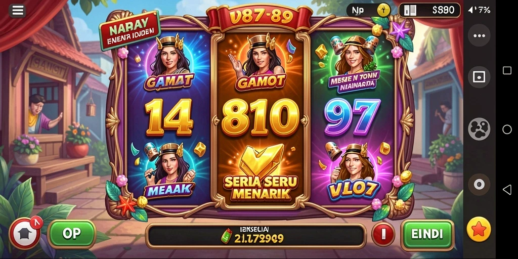 Gameplay menegangkan dan seru dari V87 Slot.