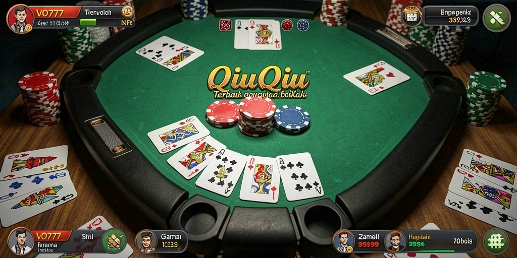 Screenshot menampilkan aksi seru di game QiuQiu VO777.