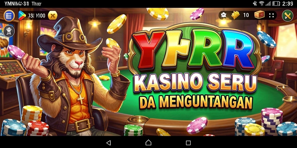Tampilan screenshot utama YYRR dengan gameplay Kasino yang menarik.