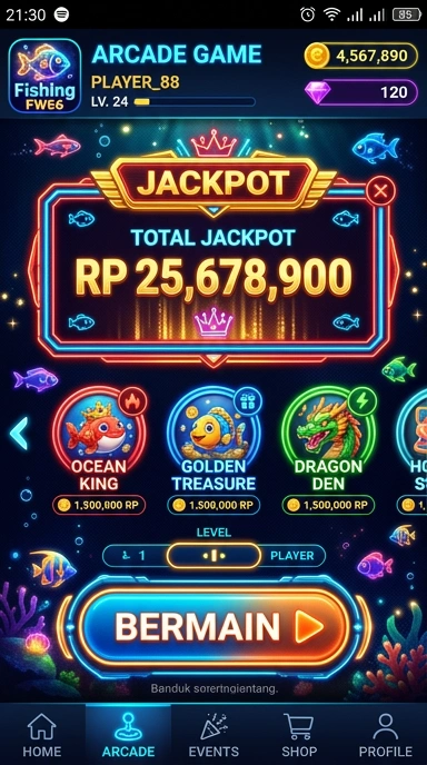 Tampilan halaman utama fw66 yang menarik.